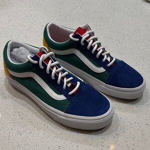 Vans Colorblock Old Skool Sk8-Lo Suede Shoe Men 5.5 Women 7